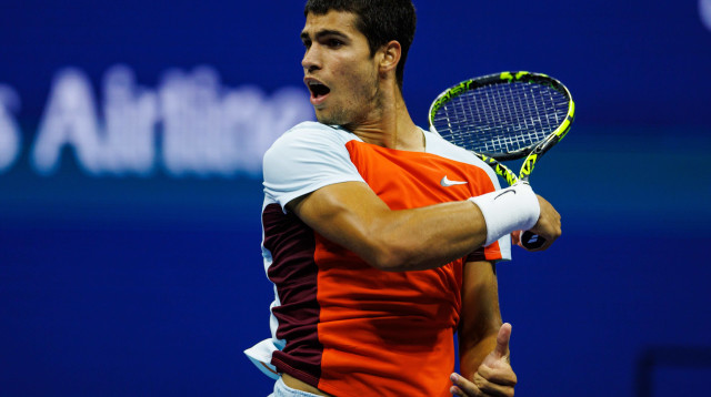 כבר עכשיו הטניסאי הטוב בעולם? קרלוס אלקראס (צילום: GettyImages, Mike Stobe)