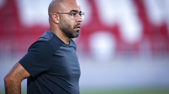 אדהם האדיה מאמן מכבי בני ריינה (צילום: מאור אלקסלסי)