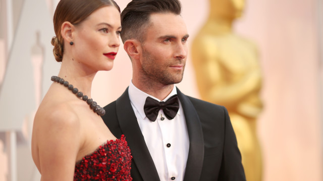 אדם לוין, בהאטי פרינסלו (צילום: christopher polk getty images)