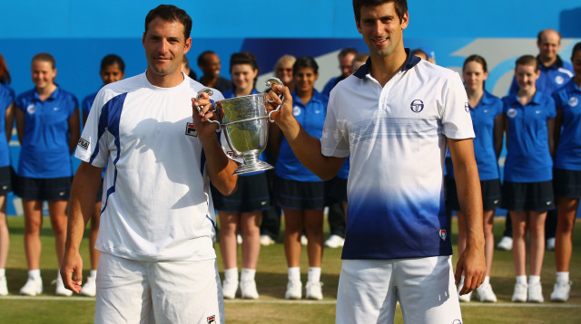 נובאק דג'וקוביץ', יונתן ארליך (צילום: GettyImages, Clive Brunskill)