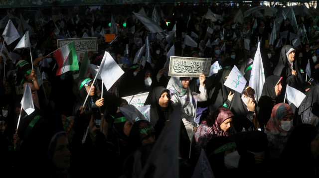 מחאה באיראן (צילום: רויטרס)