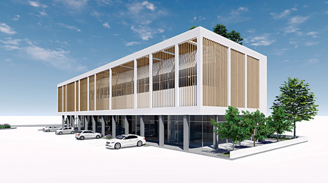 קהילון נווה גן. בשורה לעסקים (צילום: הדמייה: נחומי אדריכלים)