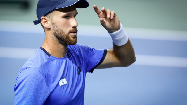 עידן לשם טניסאי ישראלי (צילום: מאור אלקסלסי)