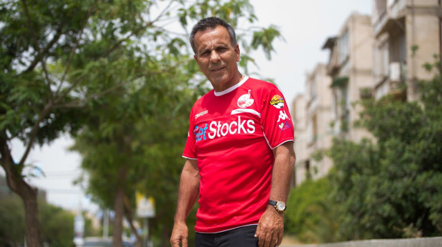 שלום אביטן שחקן הפועל באר שבע לשעבר (צילום: ניב אהרונסון)