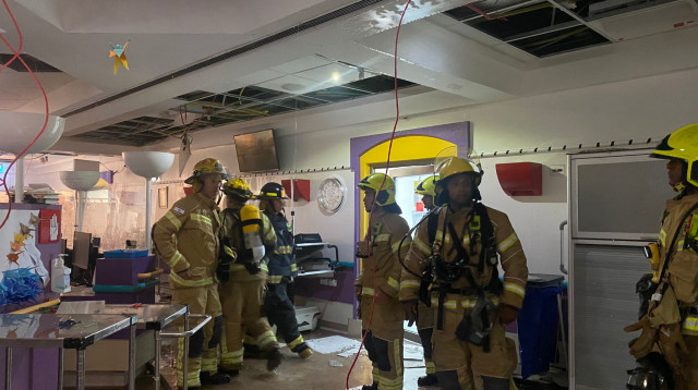 פעילות כוחות הכיבוי (צילום: דוברות כבאות והצלה לישראל מחוז מרכז)