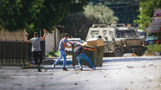 עימותים בג'נין (צילום: נאסר אישטייח, פלאש 90)