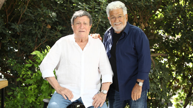 יהורם גאון ויוסי אלפי (צילום: אלוני מור)