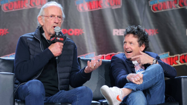 מייקל ג'יי פוקס וכריסטופר לויד (צילום: Getty images)