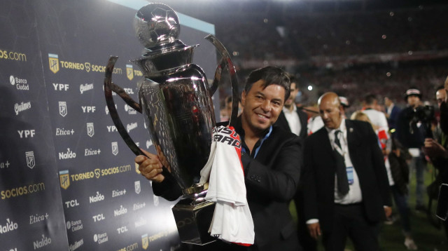 הוביל את ריבר פלייט להצלחה נוספת. גז'ארדו (צילום: רויטרס)