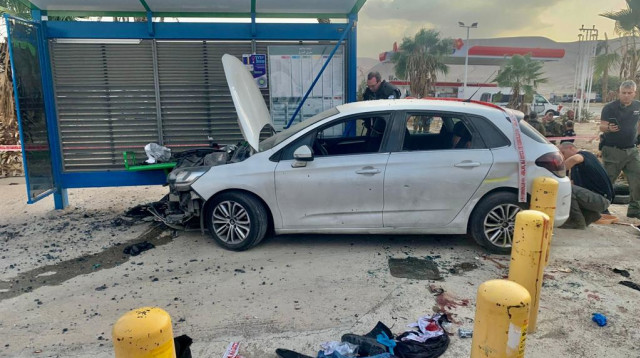 זירת הפיגוע בבקעת הירדן  (צילום: ללא קרדיט)