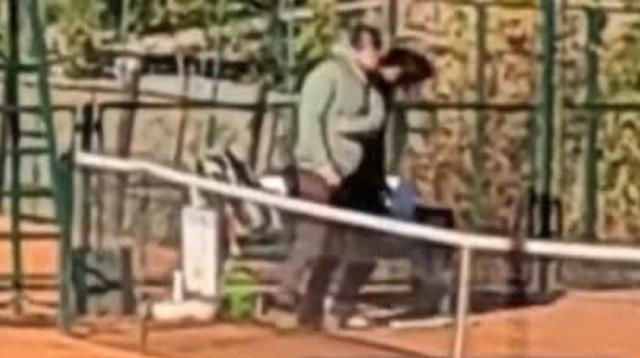 טניסאית מוכה (צילום: צילום מסך, טוויטר)