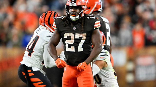 שחקן קליבלנד בראונס קארים האנט (צילום: GettyImages, Jason Miller)