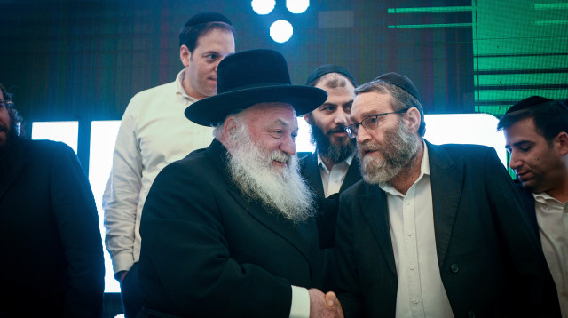 יצחק גולדקנופף ומשה גפני (צילום: פלאש 90)