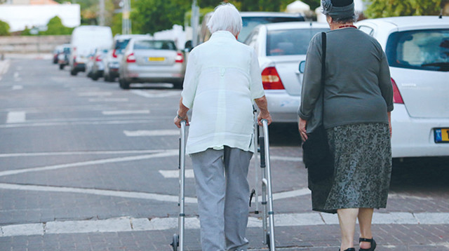 זהירות, קשישים חוצים. "כבישי ישראל הם מהמסוכנים בעולם לאזרחים ותיקים" (צילום: אלוני מור)