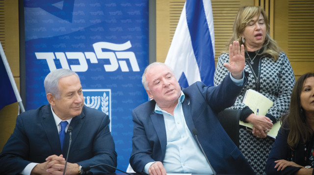 בנימין נתניהו ודודי אמסלם (צילום: מרים אלסטר, פלאש 90)