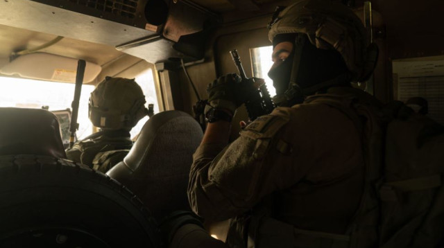 פעילות הכוחות למעצר המבוקש (צילום: דובר צה"ל)