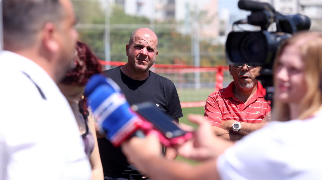 בעלי הפועל תל אביב זאב גרינברג (צילום: קובי אליהו)