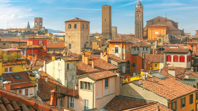 גגות העיר בולוניה באיטליה (צילום: אינגאימג')