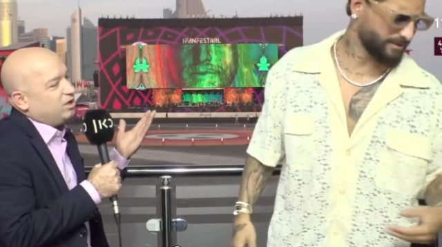 הזמר מאלומה נוטש ריאיון עם מואב ורדי (צילום: צילום מסך כאן 11)