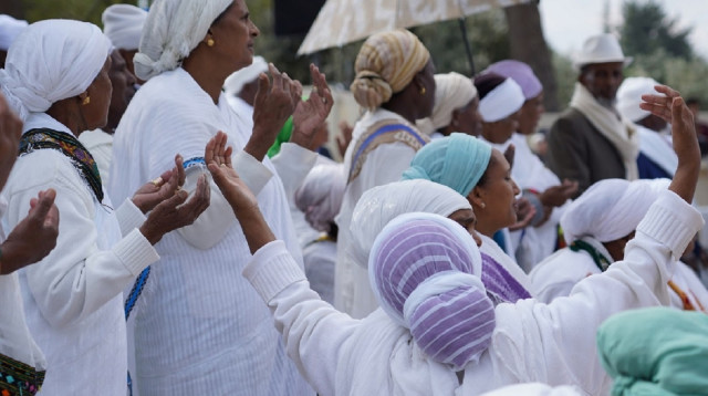 חג הסיגד (צילום: התאגיד הממלכתי - המרכז למורשת יהדות אתיופיה)