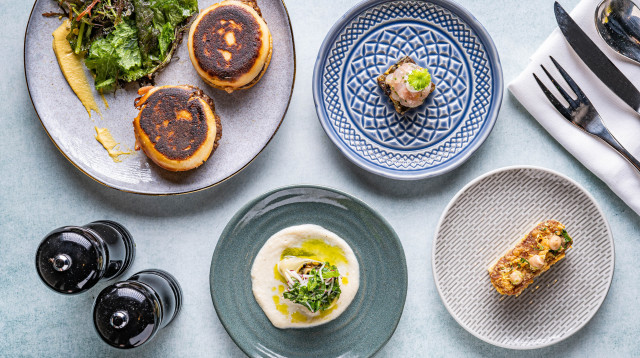 מתוך ארוחת העתיד עם פיתוחי חממת דה-קיטשן של שטראוס (צילום: אחיקם בן יוסף)