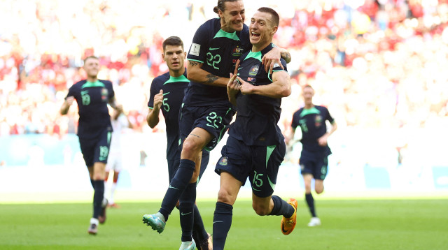 נבחרת אוסטרליה במונדיאל (צילום: רויטרס)