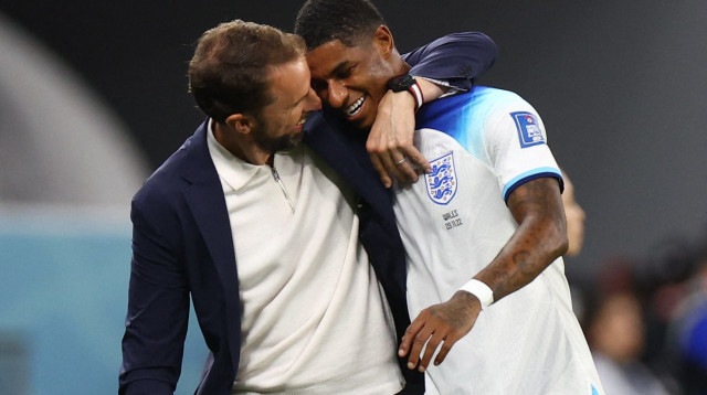 צמד נפלא בדרך לשמינית הגמר. רשפורד וסאות'גייט (צילום: רויטרס)