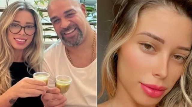 אדריאנו עם גרושתו (צילום: אתר רשמי, עיבוד תמונה)