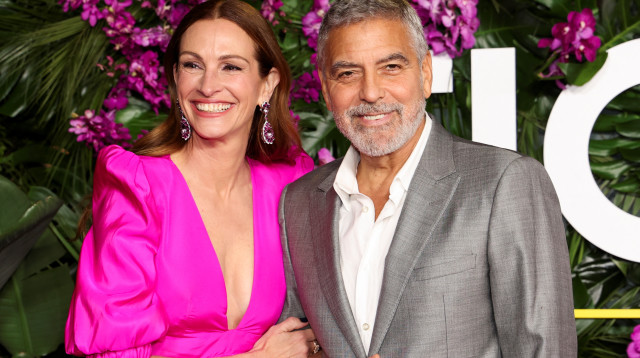 ג'ורג' קלוני, ג'וליה רוברטס (צילום: רויטרס)