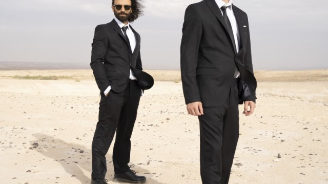 מיכאל מושונוב ועומר ג'ו נוה (צילום: ניקה בק)