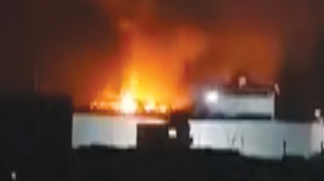 התקיפה בגבול סוריה לבנון (צילום: רשתות ערביות)