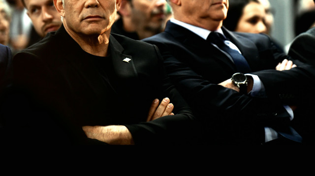 בני גנץ, יאיר לפיד (צילום: תומר נויברג, פלאש 90)