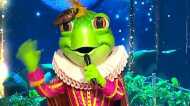 הצפרדע - הזמר במסכה (צילום: צילום מסך קשת)