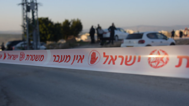 זירת רצח  (צילום: דוברות המשטרה)