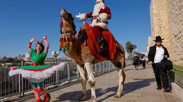 כריסמס בירושלים (צילום: מרק ישראל סלם)