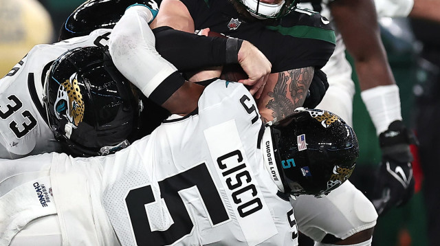 כריס סטרבלר שחקן ניו יורק ג'טס (צילום: GettyImages, Dustin Satloff)