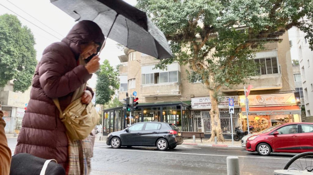 מזג אוויר גשום ברחבי הארץ (צילום: אבשלום ששוני)