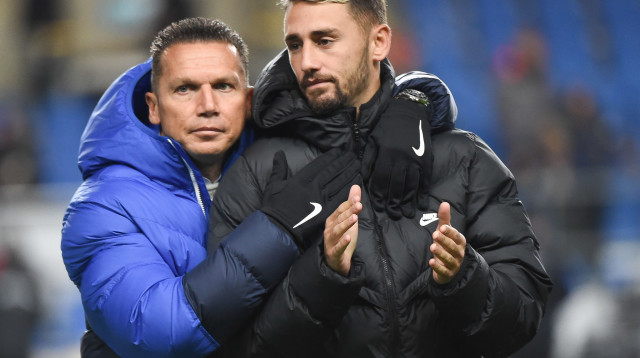 "ידעתי שהדברים יעבדו". ברק בכר עם עומר אצילי (צילום: ברני ארדוב)