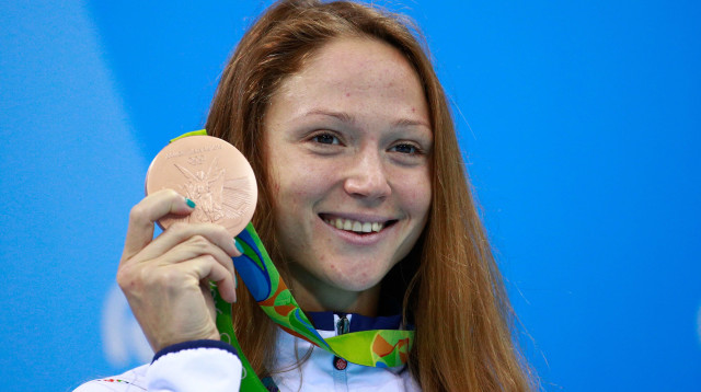 אלכסנדרה גרסימניה, שחיינית עבר בלארוסית (צילום: GettyImages, Adam Pretty)