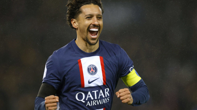 מרקיניוס, שחקן פריז סן ז'רמן (צילום: רויטרס)