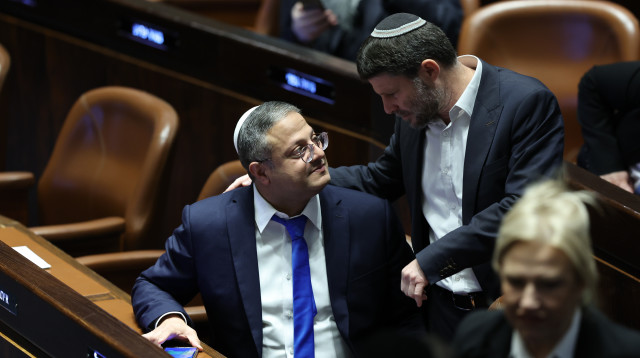 בצלאל סמוטריץ', איתמר בן גביר (צילום: יונתן זינדל, פלאש 90)