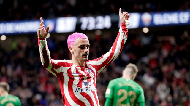שחקן אתלטיקו מדריד, אנטואן גריזמן (צילום: GettyImages, Soccrates Images)