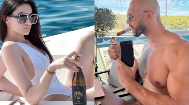 אנדרו טייט ובת זוגו (צילום: אתר רשמי, מתוך חשבון האינסטגרם של אנדרו טייט)