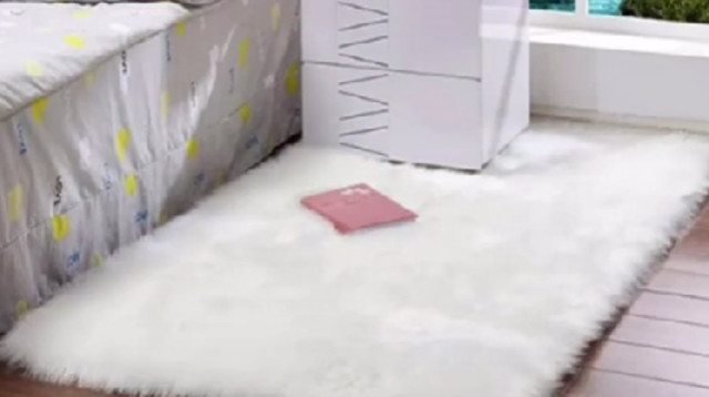 הזמינה שטיח לבן ענק וזה מה שקיבלה במקום (צילום: מתוך טיקטוק)