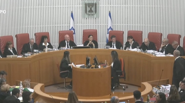 הדיון בבגץ (צילום: צילום מסך לע"מ)