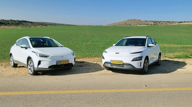 ראש בראש: יונדאי קונה נגד ג'ילי (צילום: פרטי)