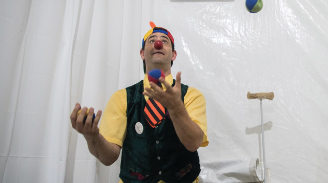 ליצן רפואי (צילום: יונתן זינדל, פלאש 90)