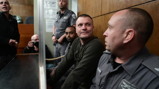 שי אביטל בבית המשפט (צילום: אבשלום ששוני)