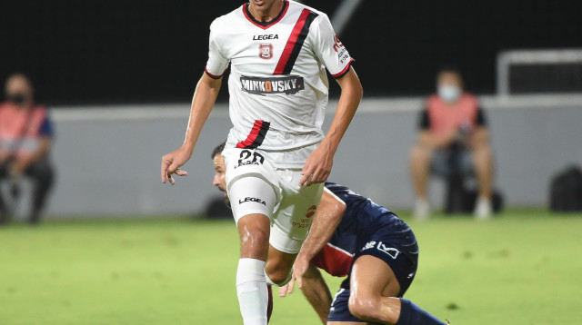 שחקן הפועל ירושלים אחמד סלמן (צילום: ברני ארדוב)