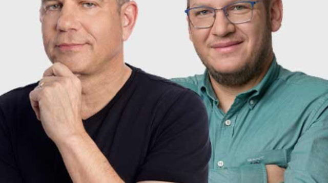 ינון מגל וחיים לוינסון  (צילום: 103FM)